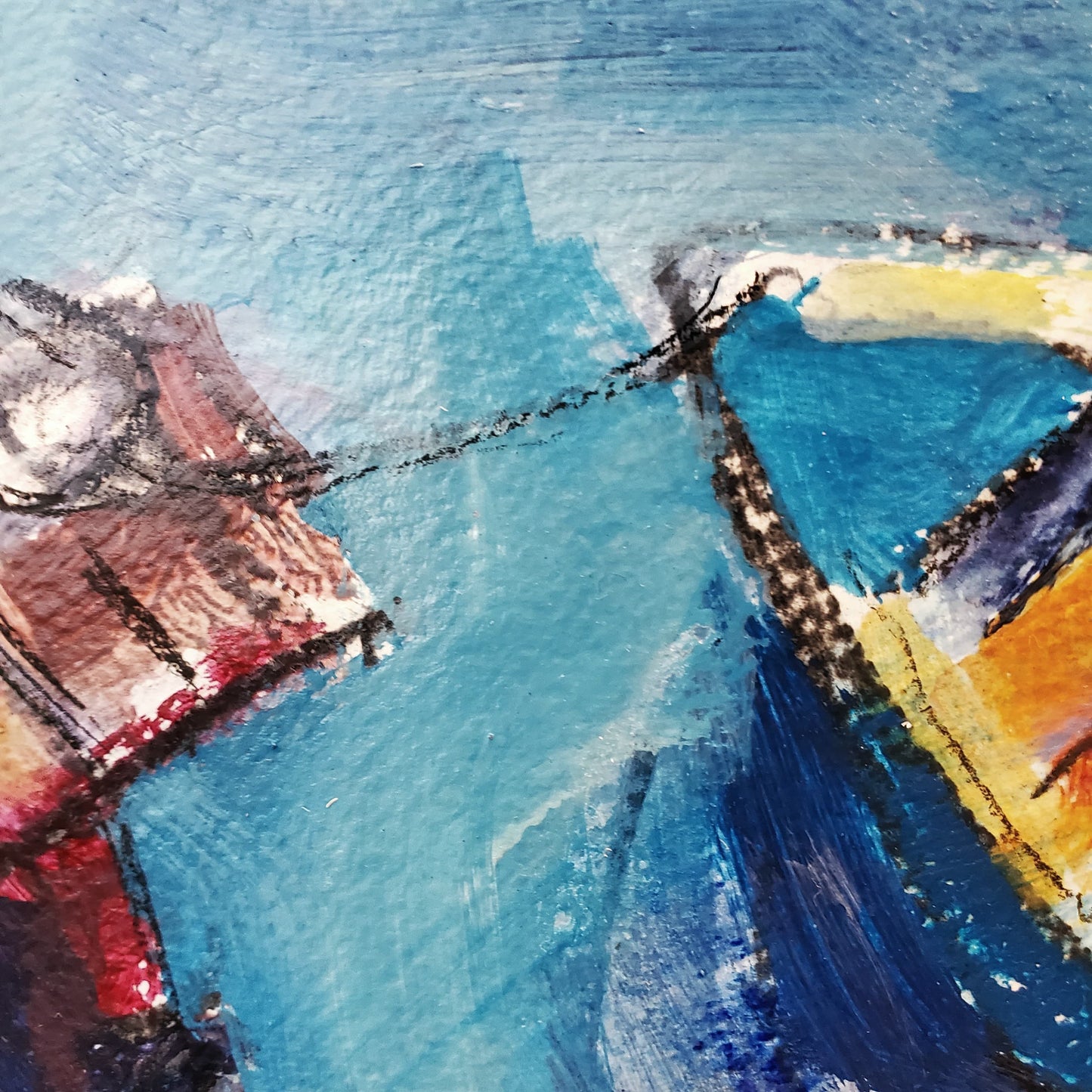 Harbour Stillness in Bright Blue