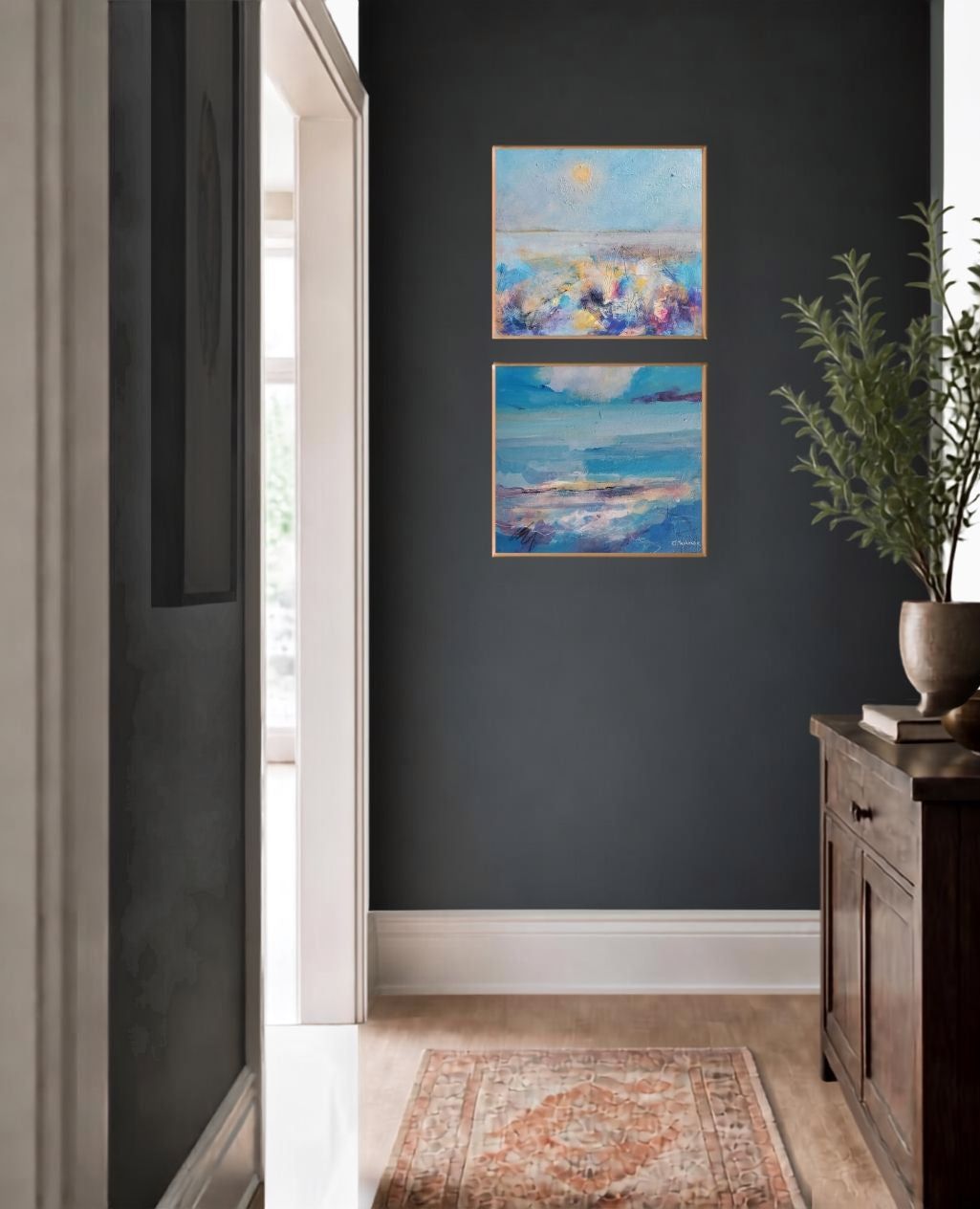 Two original paintings of the Firth of Forth · Elspeth J Mackenzie