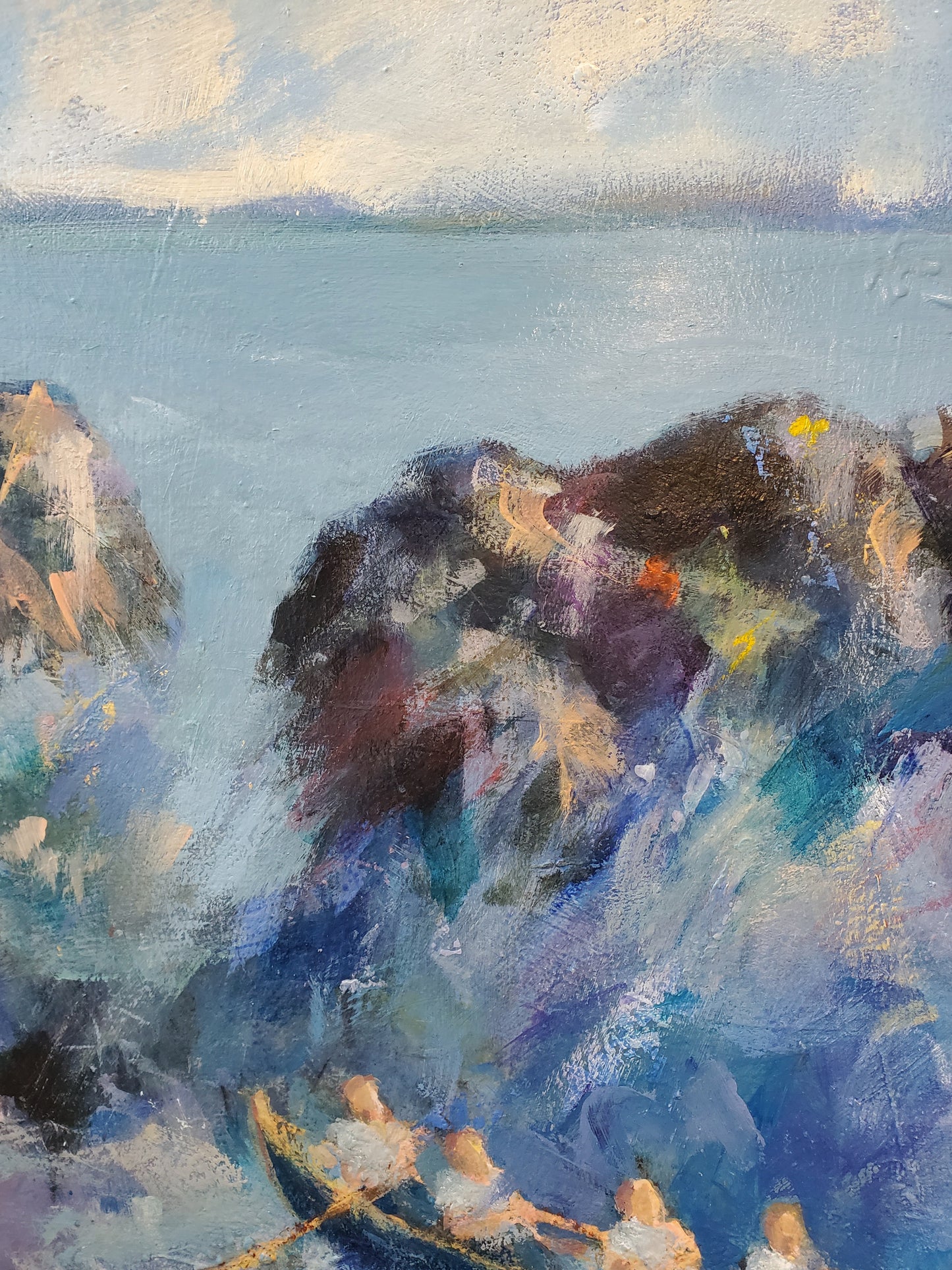 The Power of the Sea - acrylic on canvas