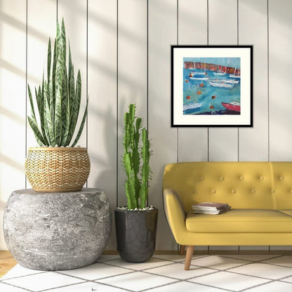 An original coastal painting by Elspeth J Mackenzie