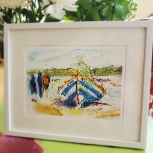 Giclee print from an original drawing by Elspeth J Mcackenzie coastal artist Edinburgh
